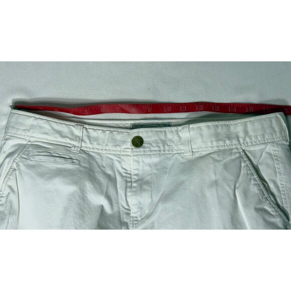 OLD NAVY Women 12 Regular White Perfect BootCut Khaki Chino Pants Cotton Stretch - Picture 5 of 13